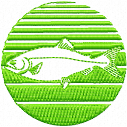 Fishes Embroidery Design 9 Fishes Embroidery Design 9